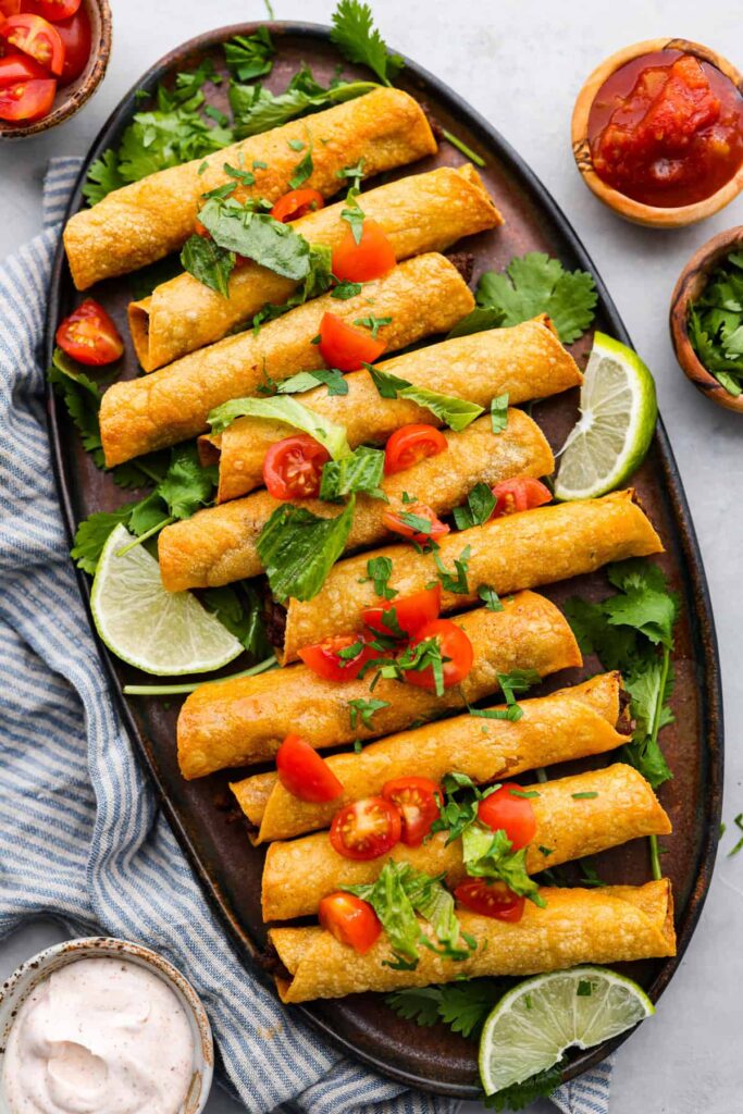 Beef Taquitos (In Both the Oven and Air Fryer!)