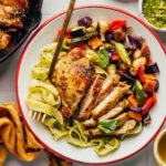 Pesto Baked Chicken Thighs – Minimalist Baker Recipes