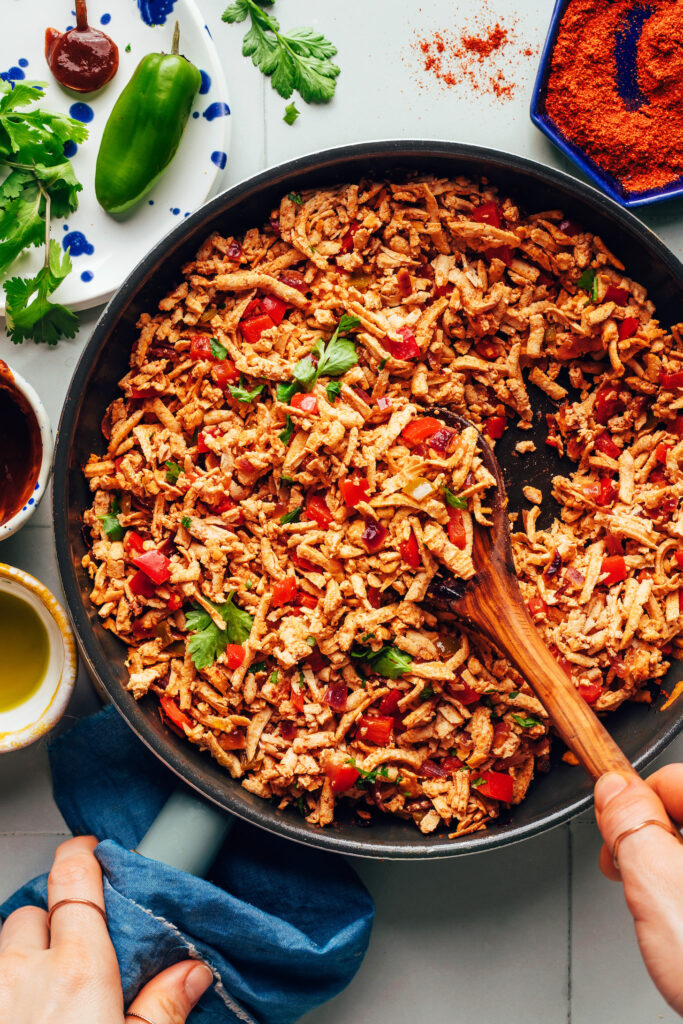 Smoky Shredded Tofu Taco “Meat”