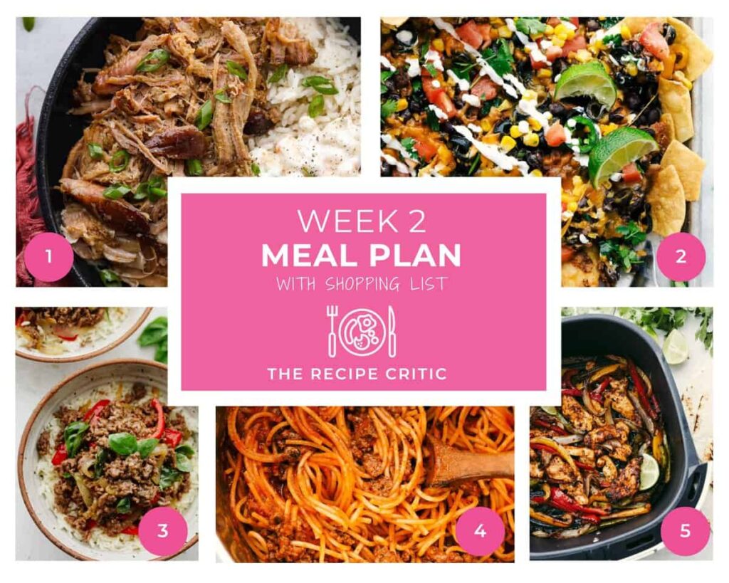 Weekly Meal Plan #2 | The Recipe Critic