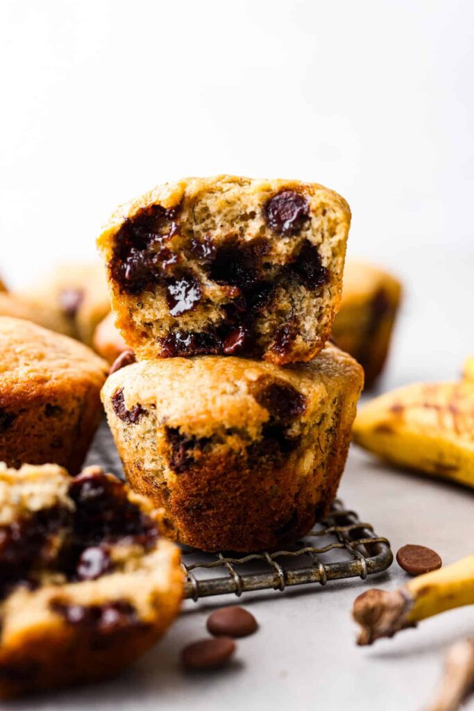 30 -Minute Banana Chocolate Chip Muffins