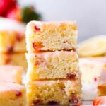 Strawberry Lemon Blondies Recipe | The Recipe Critic