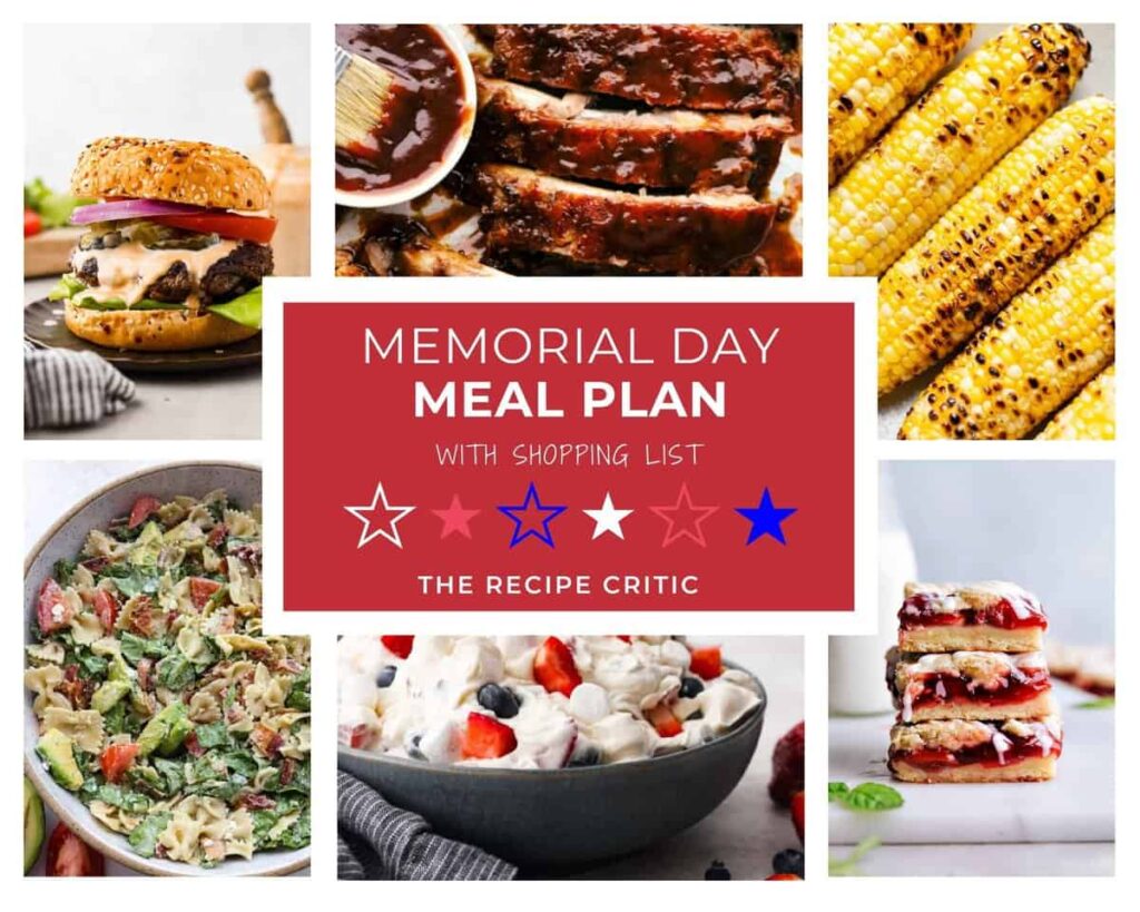 Memorial Day Menu Plan | The Recipe Critic