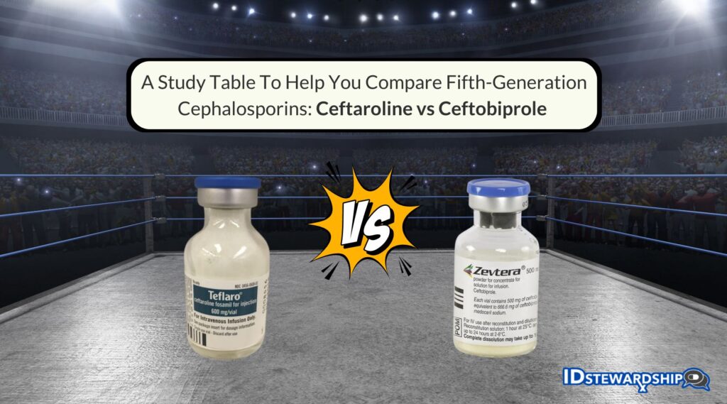 A Study Table To Help You Compare Fifth-Generation Cephalosporins: Ceftaroline Versus Ceftobiprole 