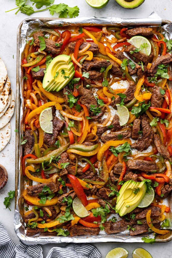 Sheet Pan Steak Fajitas Recipe