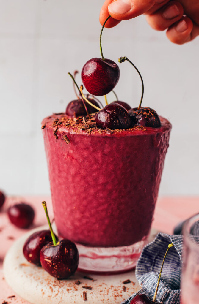 Chocolate Cherry Protein Shake – Minimalist Baker Recipes