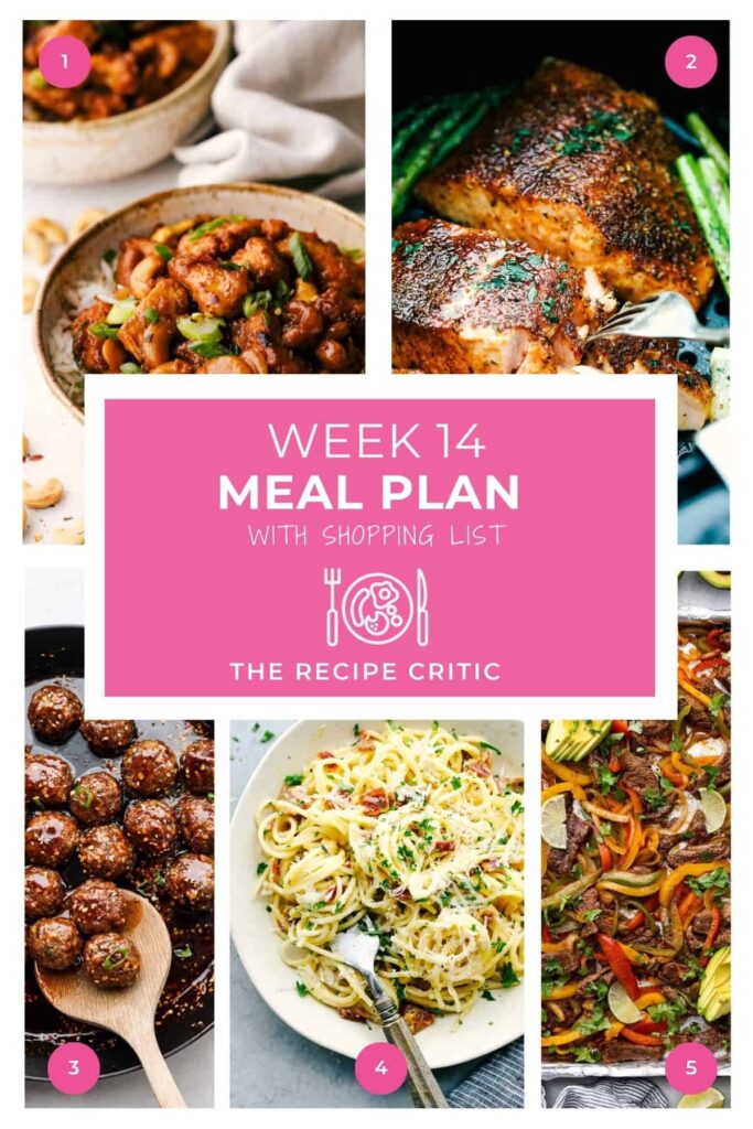 Weekly Meal Plan #14 | The Recipe Critic