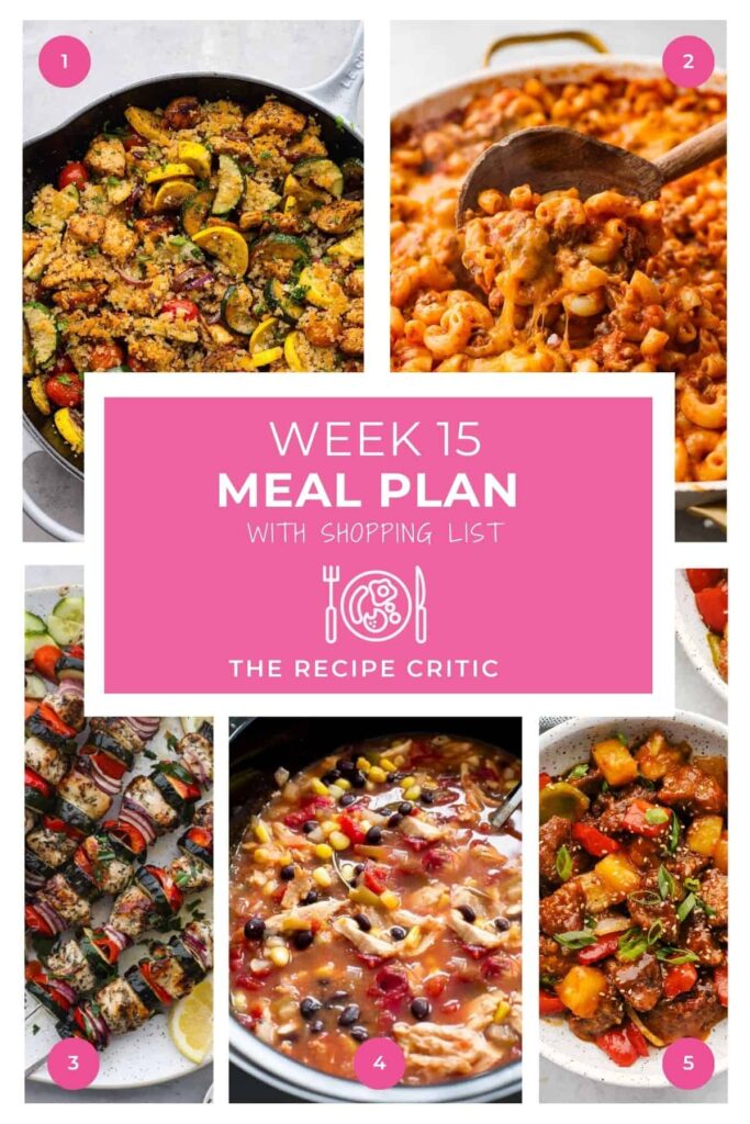 Weekly Meal Plan #15 | The Recipe Critic