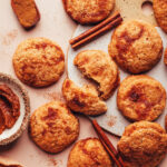 Apple Butter Snickerdoodle Cookies (Vegan + GF)