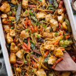 Honey Sesame Chicken Noodle Bake