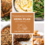 Thanksgiving Menu Plan (with Shopping List!)