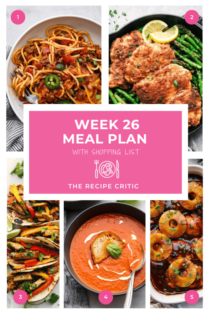 Weekly Meal Plan #26 | The Recipe Critic