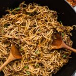 Mongolian Ground Beef and Noodles